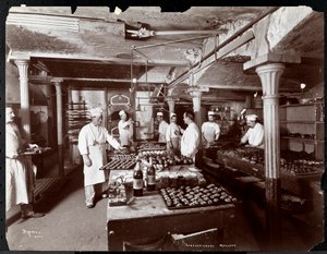 Cooks working in the kitchen at Maillard